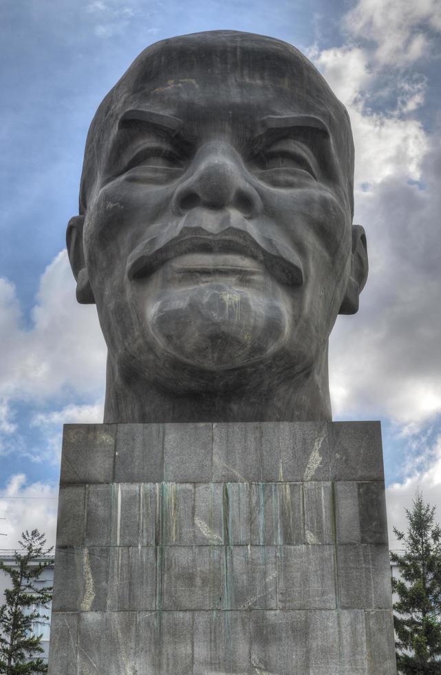 monument till Ulyanov lenin i ryssland de stad av ulan-ude, 2022 foto