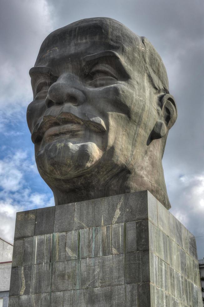monument till Ulyanov lenin i ryssland de stad av ulan-ude, 2022 foto
