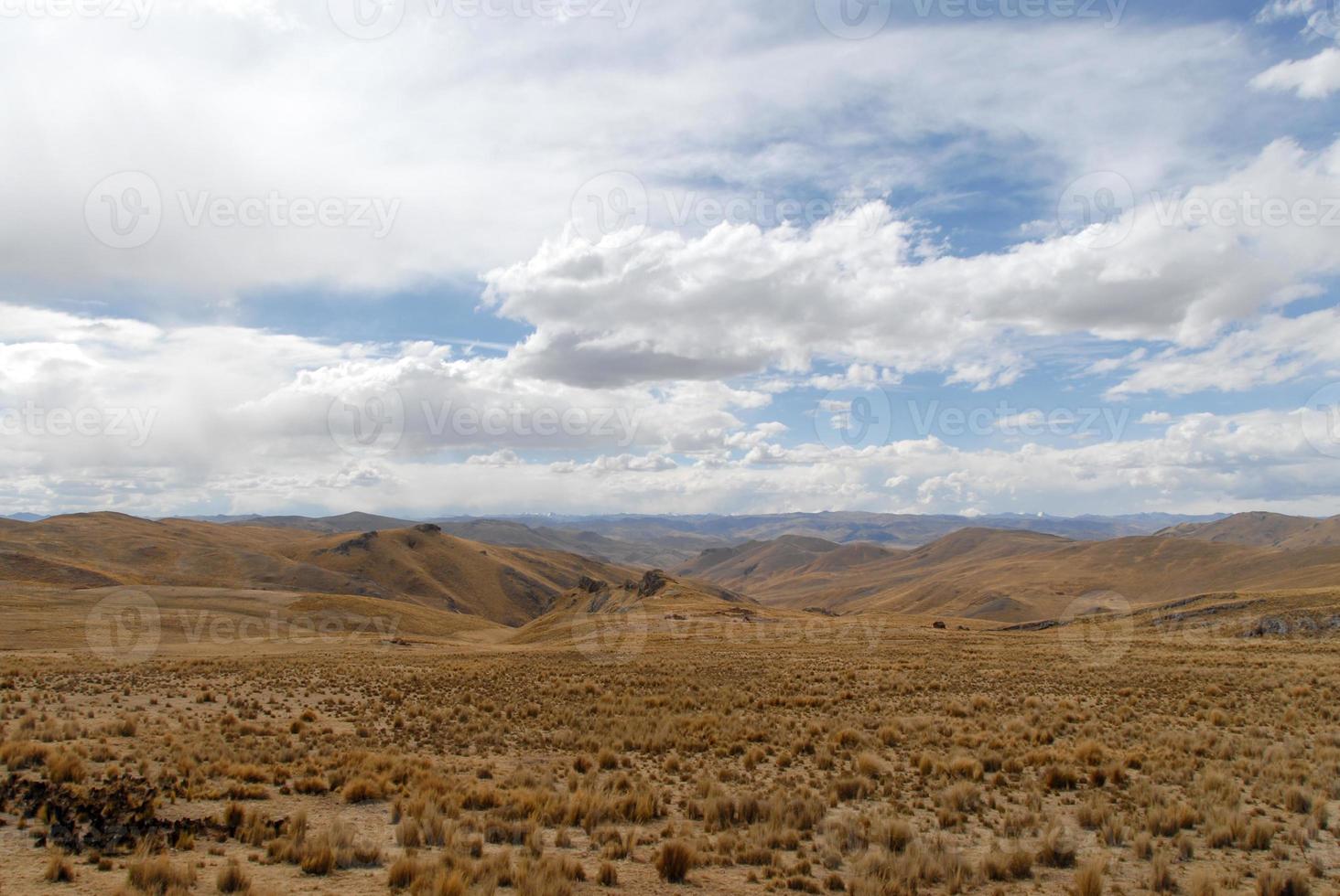 se längs de cusco-puno väg, peru foto