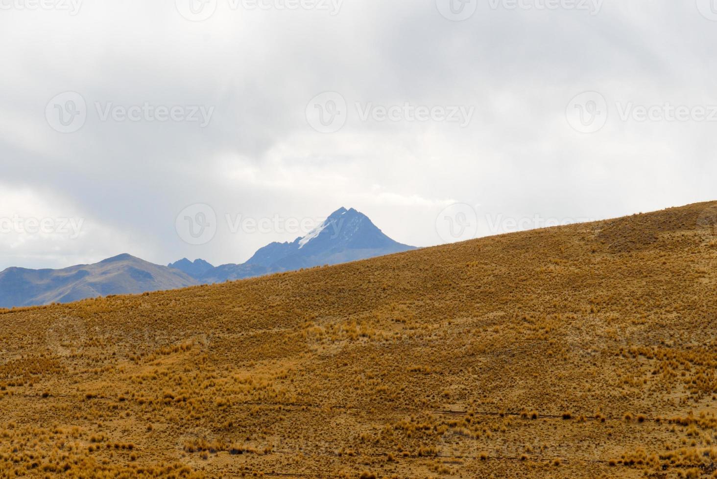 se längs de cusco-puno väg, peru foto