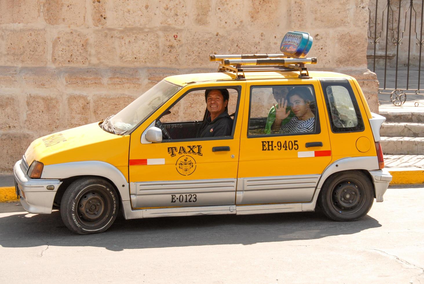 taxibilar i arequipa, peru, 2022 foto