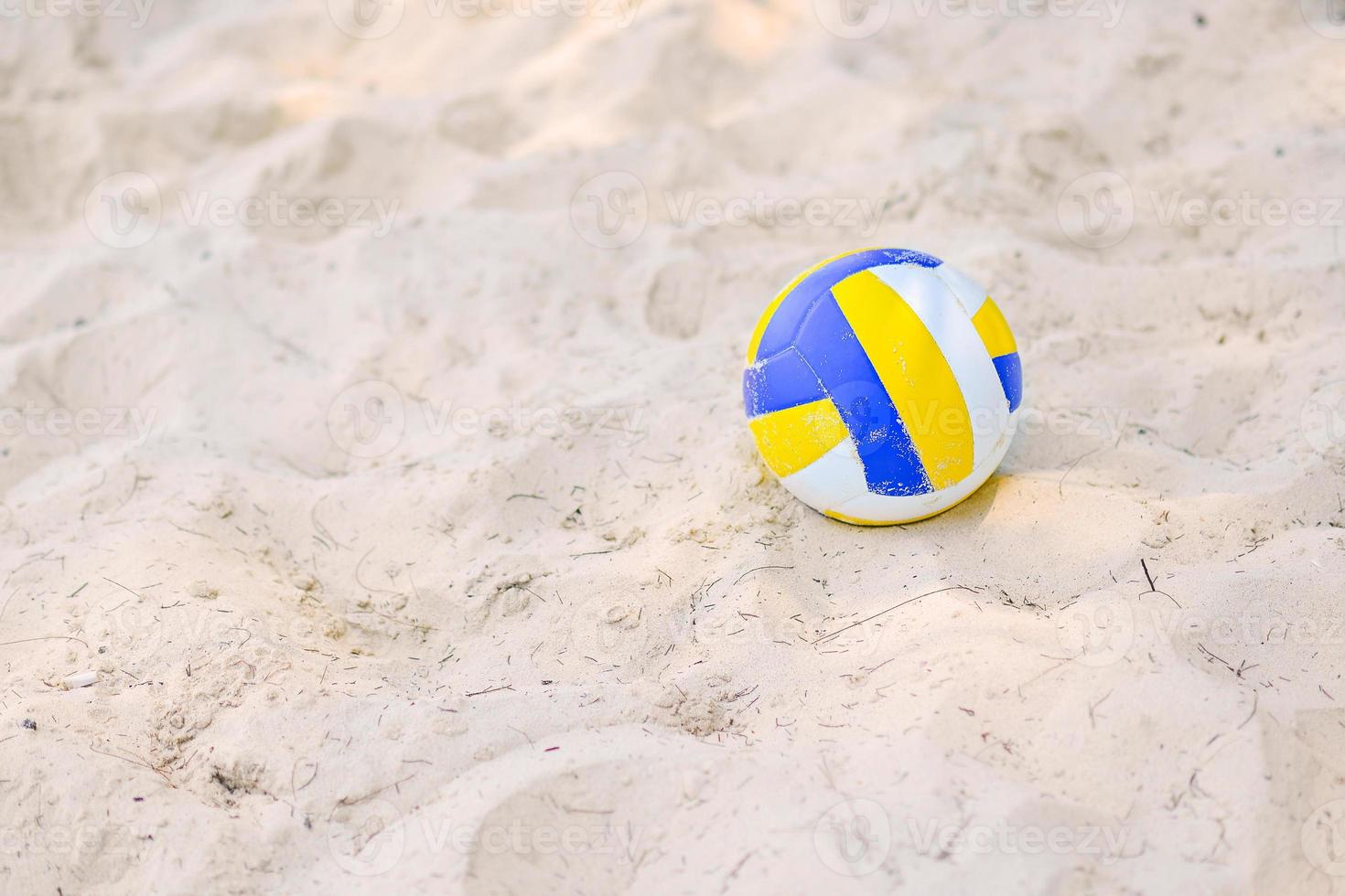 volleyboll på de sand foto