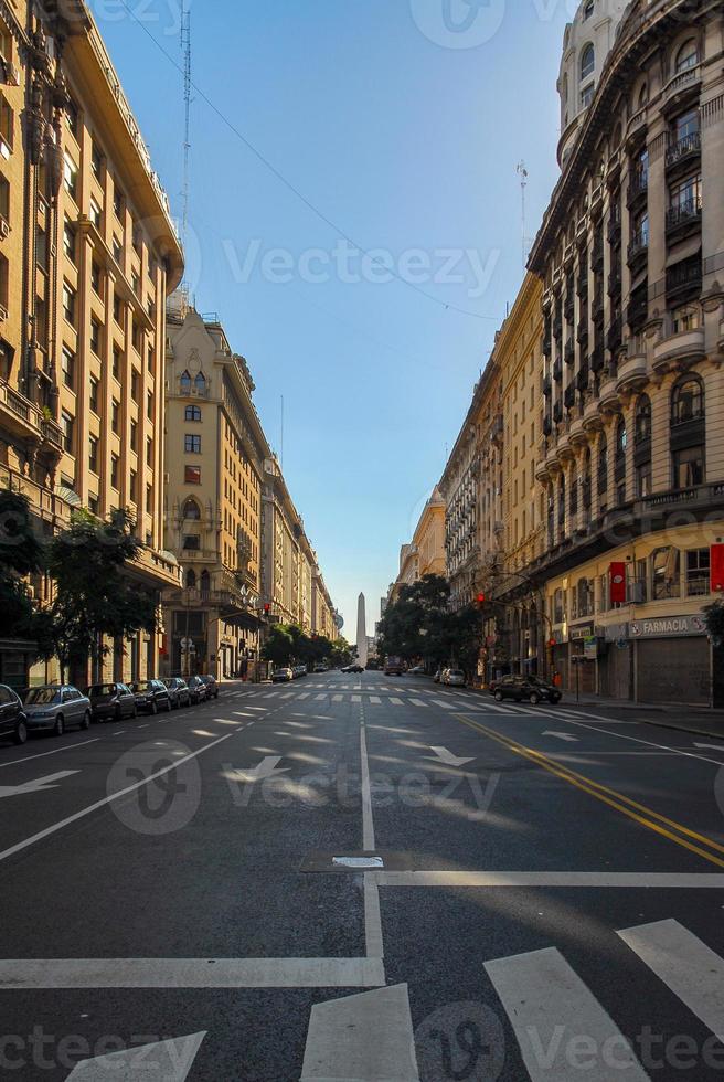 de obelisk, de mest erkänd landmärke i de huvudstad i buenos aires, argentina. foto