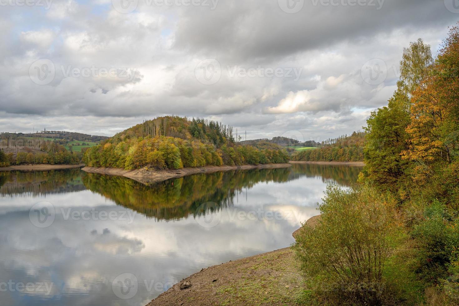 agger sjö, bergisches landa, Tyskland foto