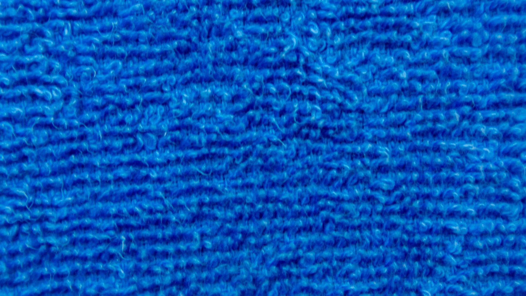blå handduk textur som en bakgrund foto