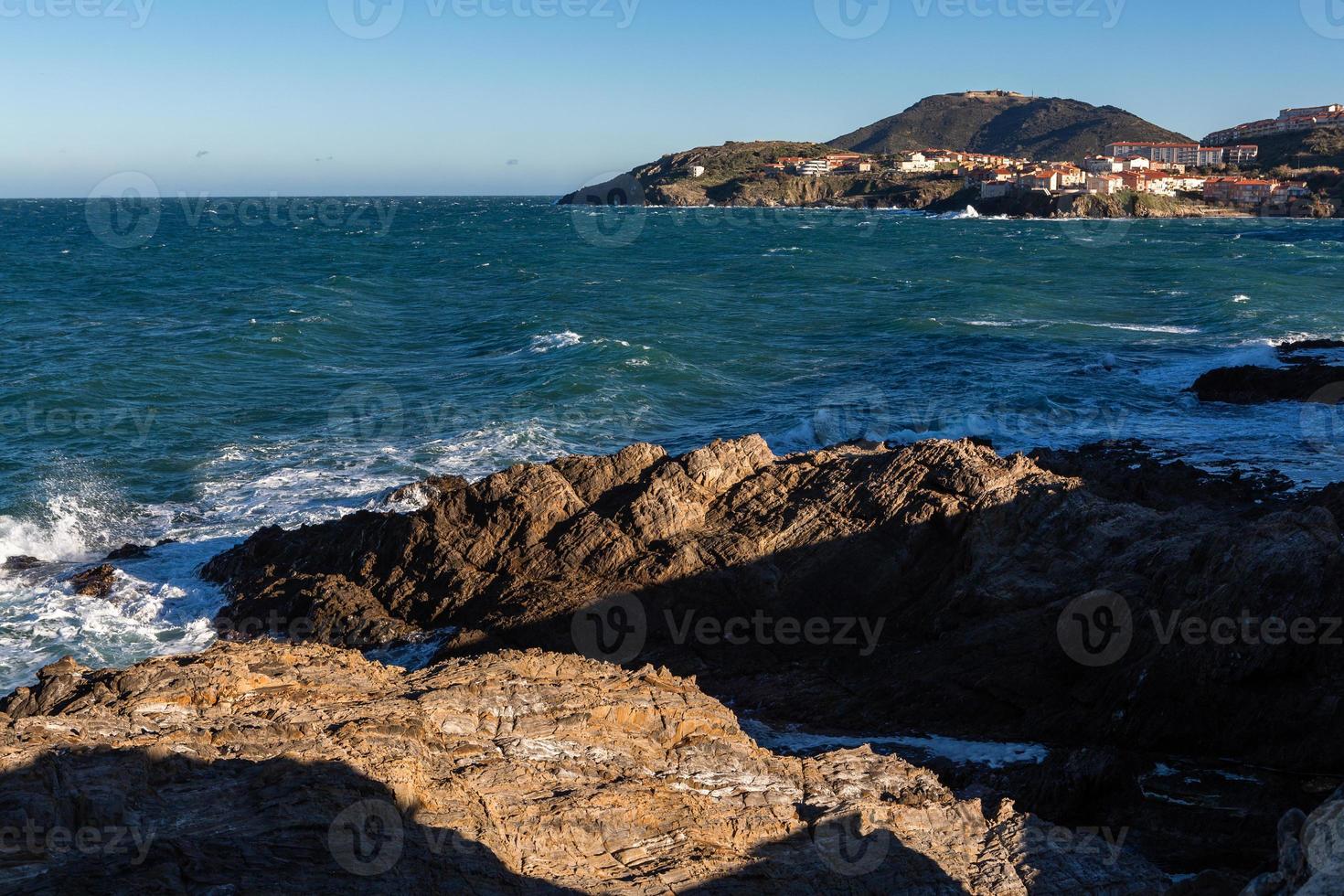 landskap från costa brava foto