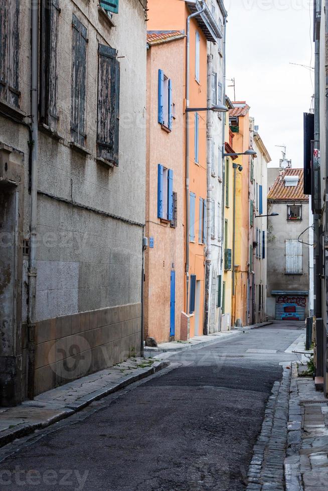 visningar från en små stad i de söder av Frankrike foto