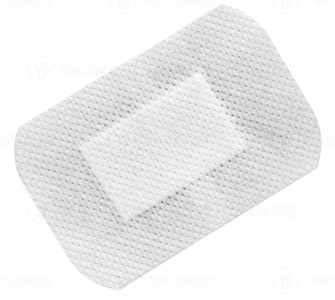 medicinsk lim plåster, isolerat på vit bakgrund foto