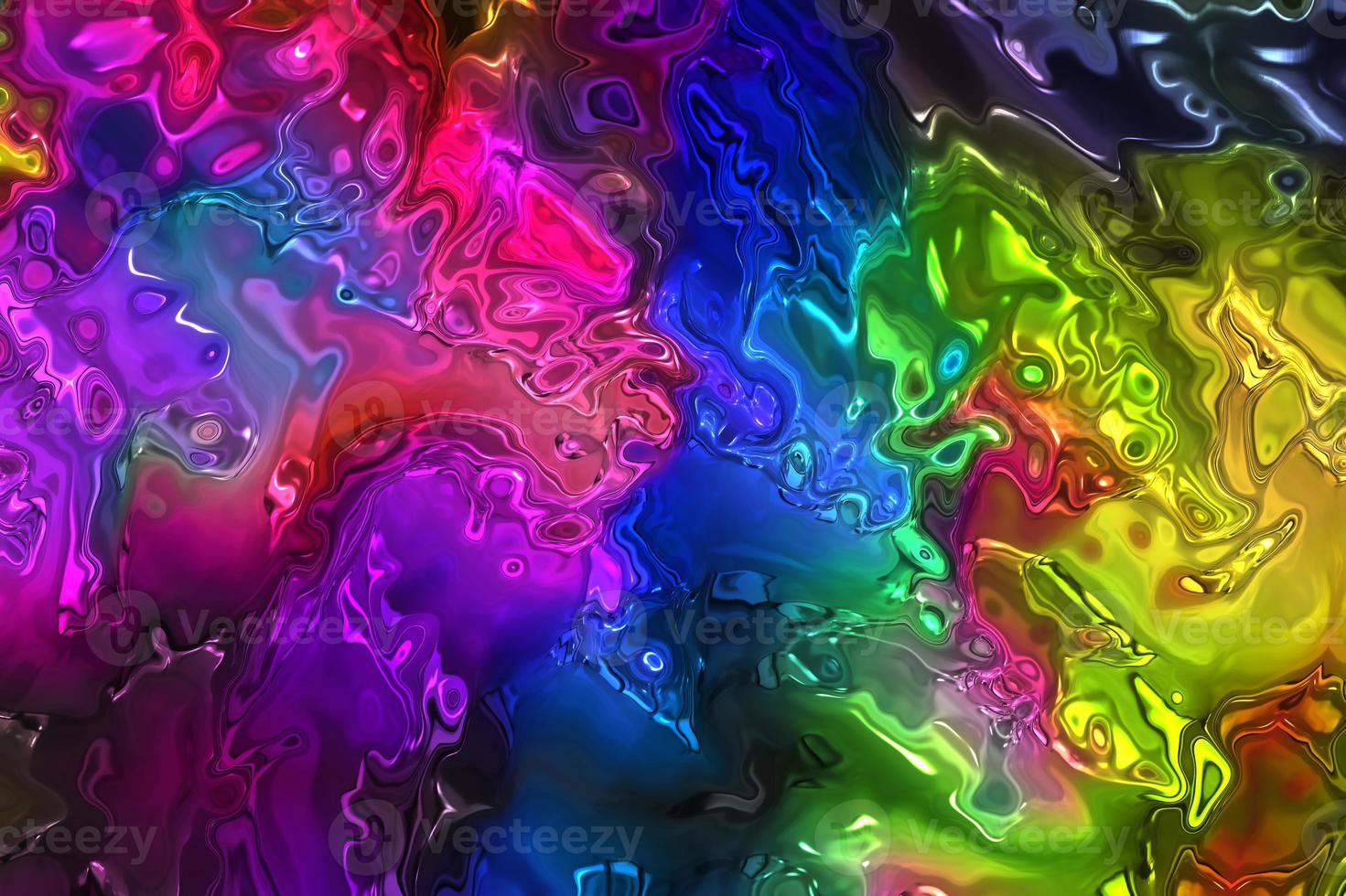 abstrakt marmor flytande bakgrund, flerfärgad glansig flytande textur, gradient textur bakgrund, holografisk bakgrund foto