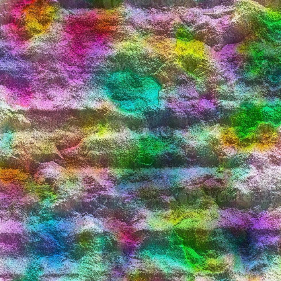 abstrakt folie textur bakgrund, flerfärgad metallisk konsistens, abstrakt Flerfärgad textur, färgglad rynkig mettalic bakgrund foto