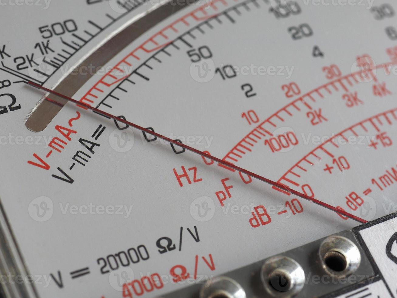 årgång analog multimeter foto