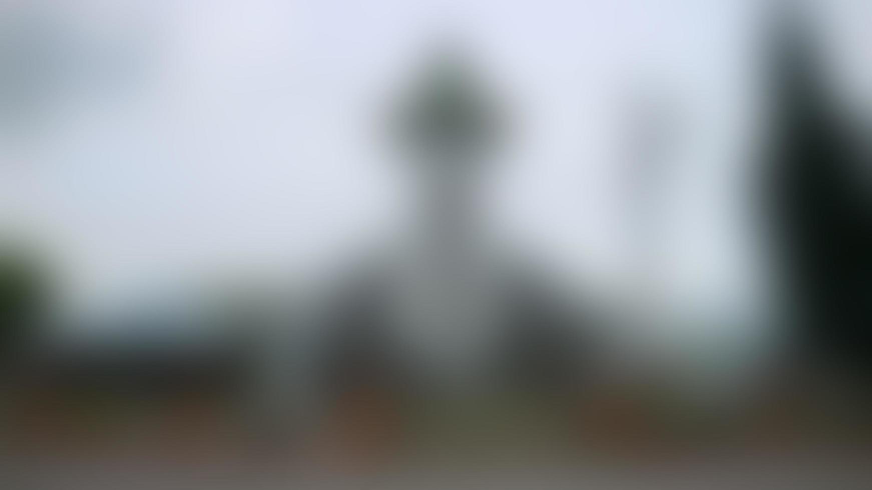 defocused centrum kyrka av Tondano, de först kyrka i tondano foto