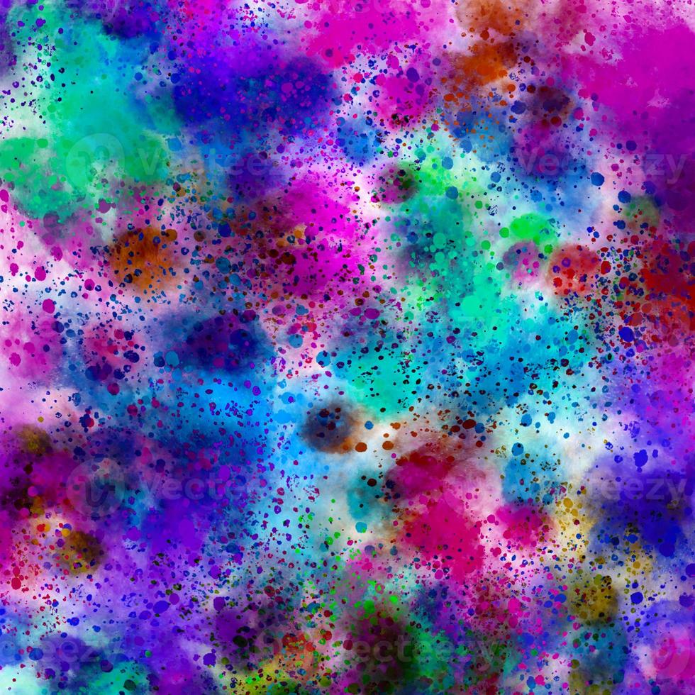 vattenfärg stänk målning bakgrund, digital målad vattenfärg textur, färgglad textur yta design.abstrakt holografiska bakgrund.abstrakt målning textur foto