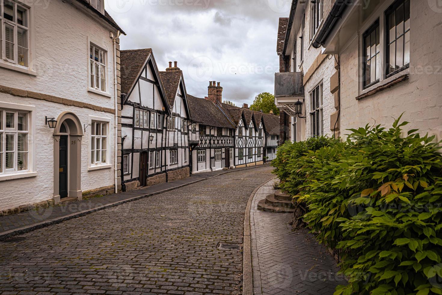 medeltida stad av warwick, england. foto