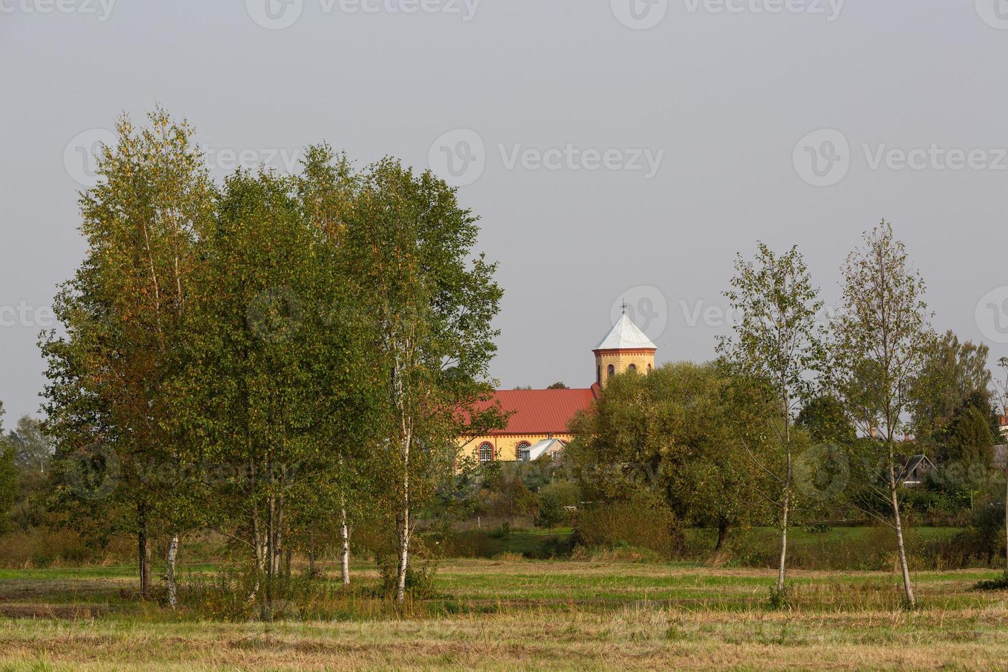lettiska höst landskap foto