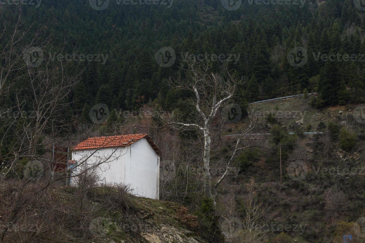 landskap från tzoumerka naturlig parkera foto