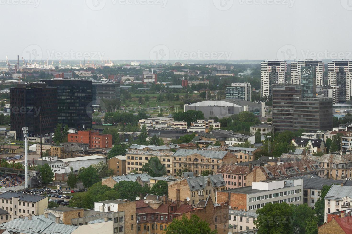 riga från ovan i de sommar foto