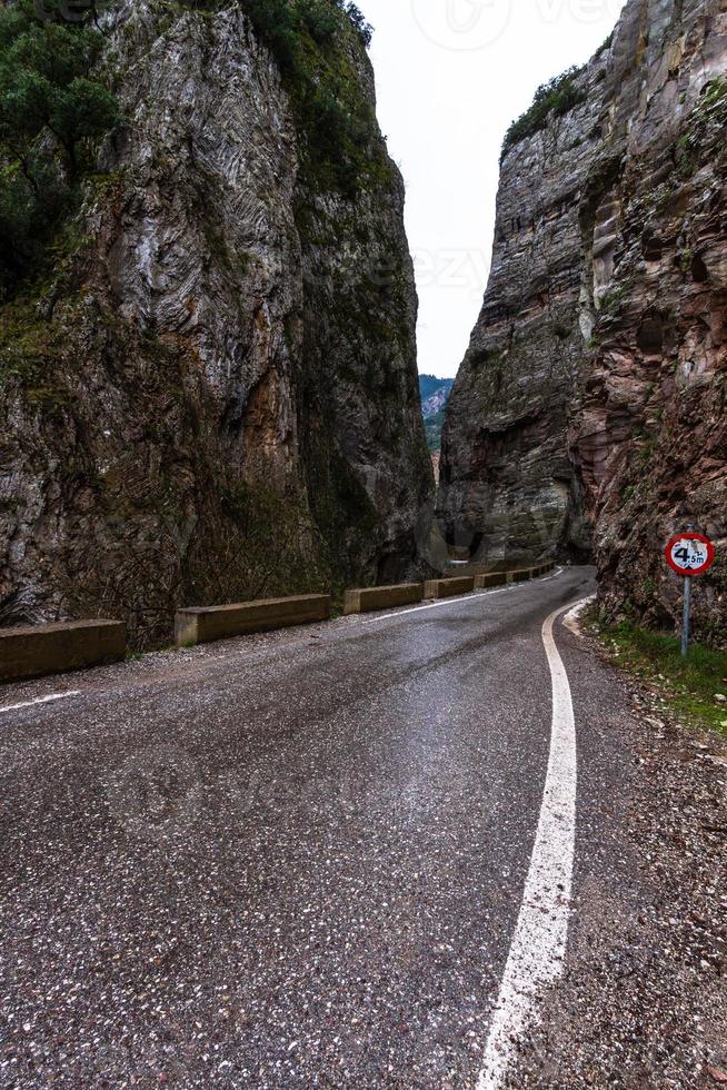 landskap från tzoumerka naturlig parkera foto