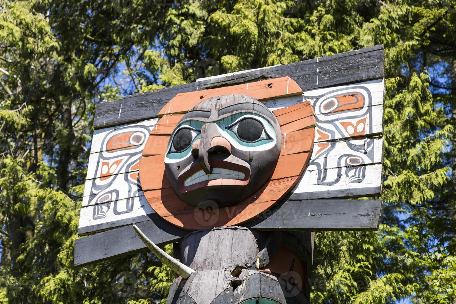 vancouver totem poler foto