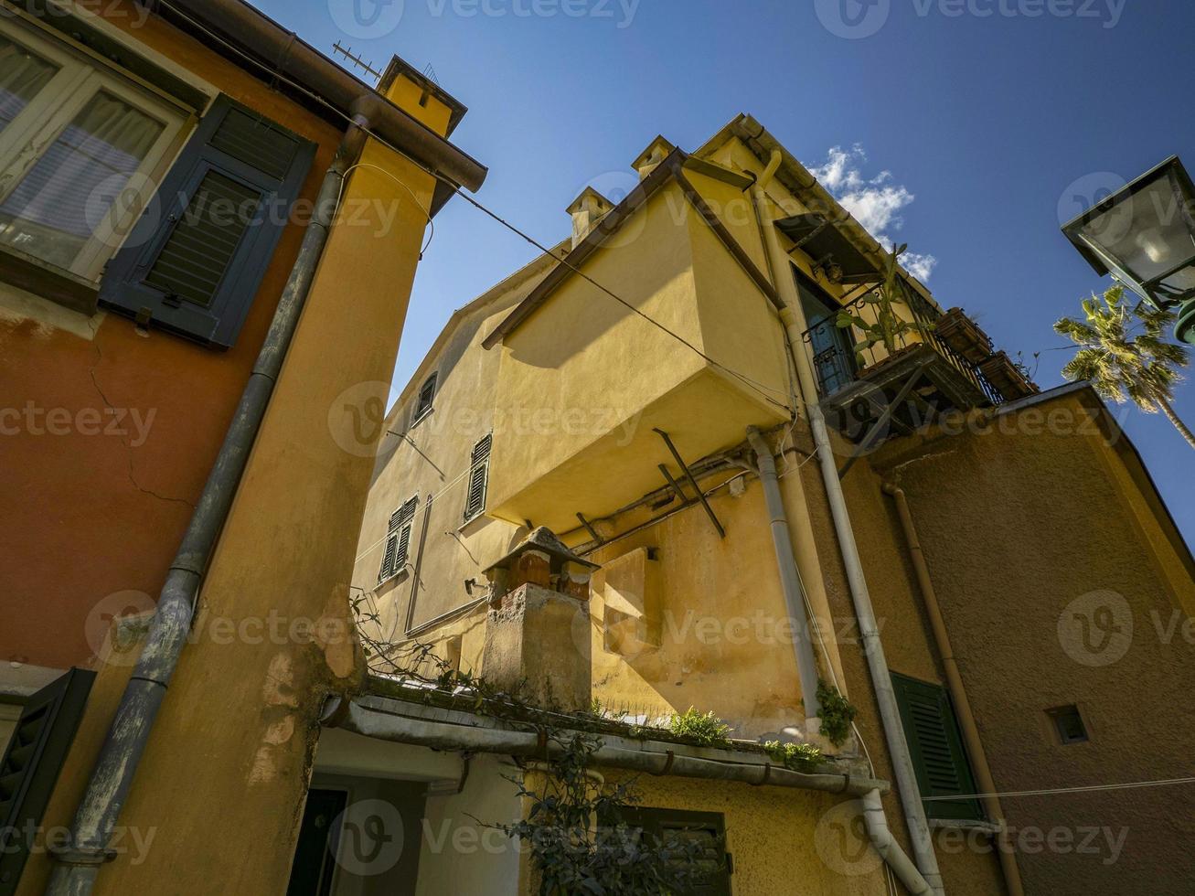 portofino piktorisk by Italien färgrik byggnader foto