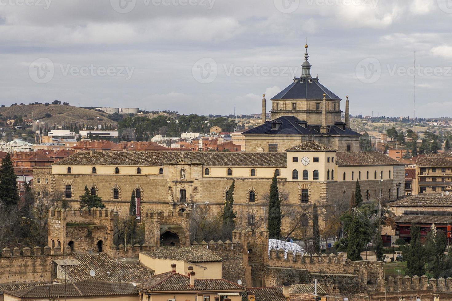 toledo antenn se av de medeltida gammal stad, Spanien foto