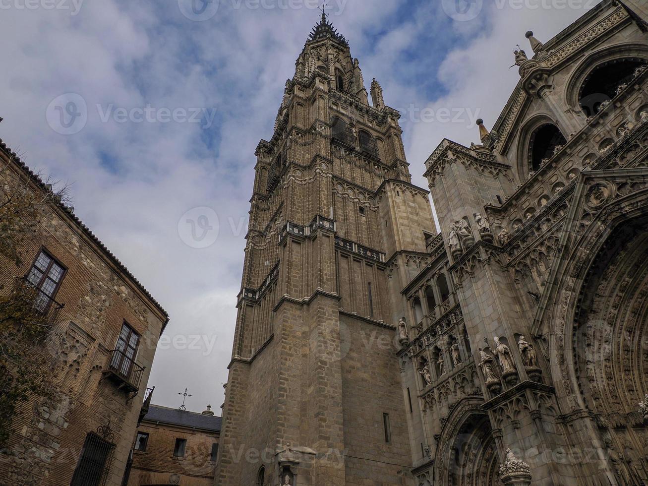 toledo katedral kyrka medeltida gammal stad, Spanien foto