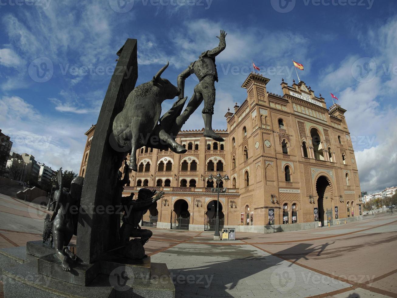 madrid torg de toros tjur stridande historisk arena las ventas foto