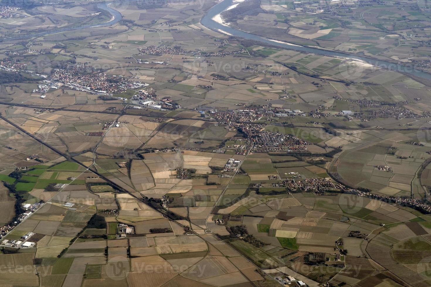 po flod dal Italien antenn se panorama foto