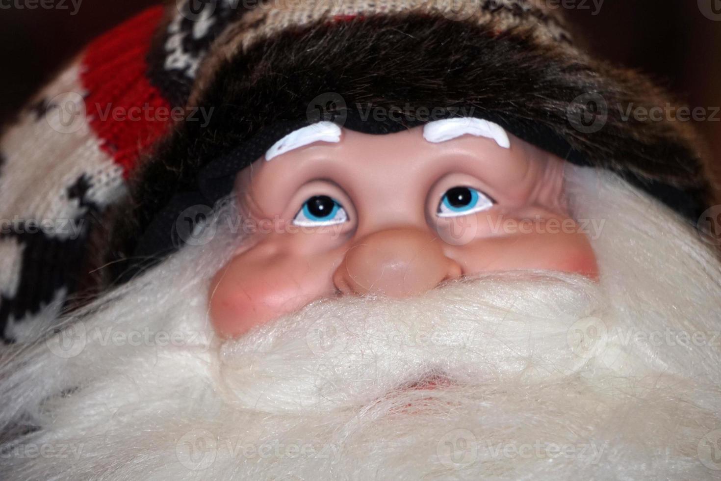 santa claus ansikte stänga upp detalj foto