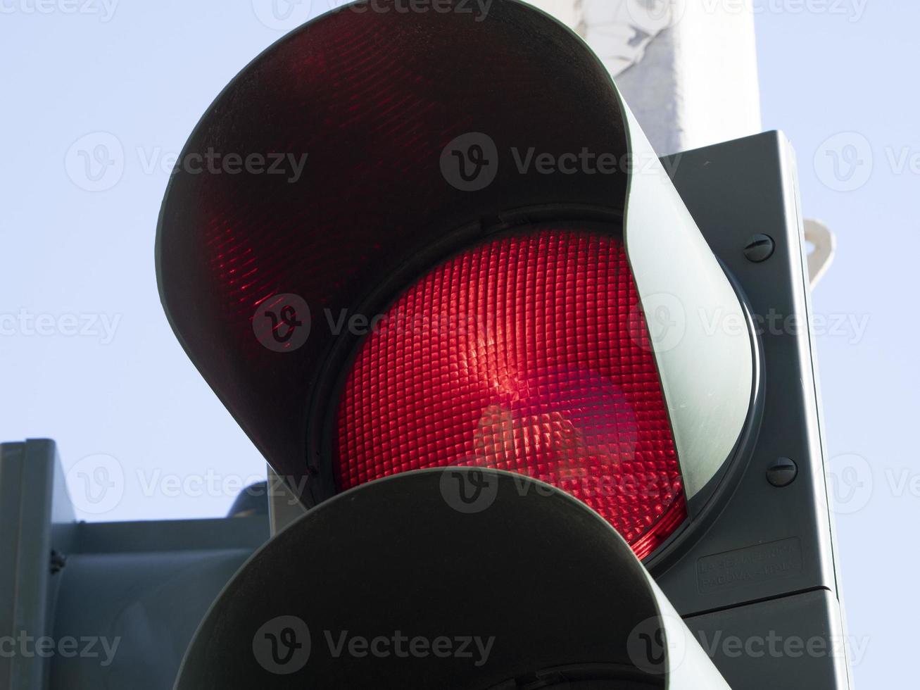 trafik ljus röd detalj foto