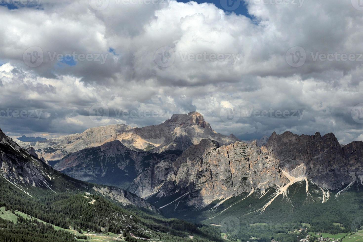 dolomiter cortina d'ampezzo antenn se panorama foto