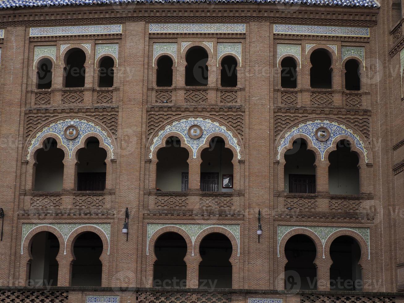 madrid torg de toros tjur stridande historisk arena las ventas foto