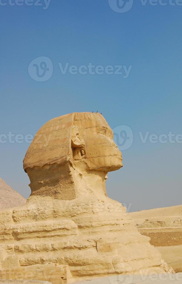 sfinx på pyramid av giza, egypten foto