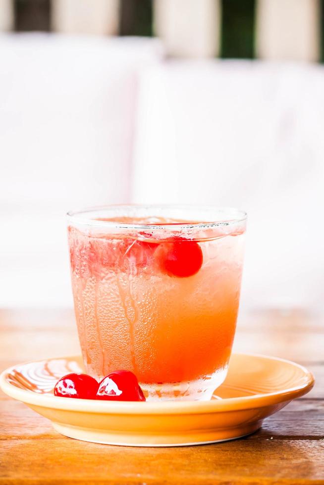 iced cherry soda foto