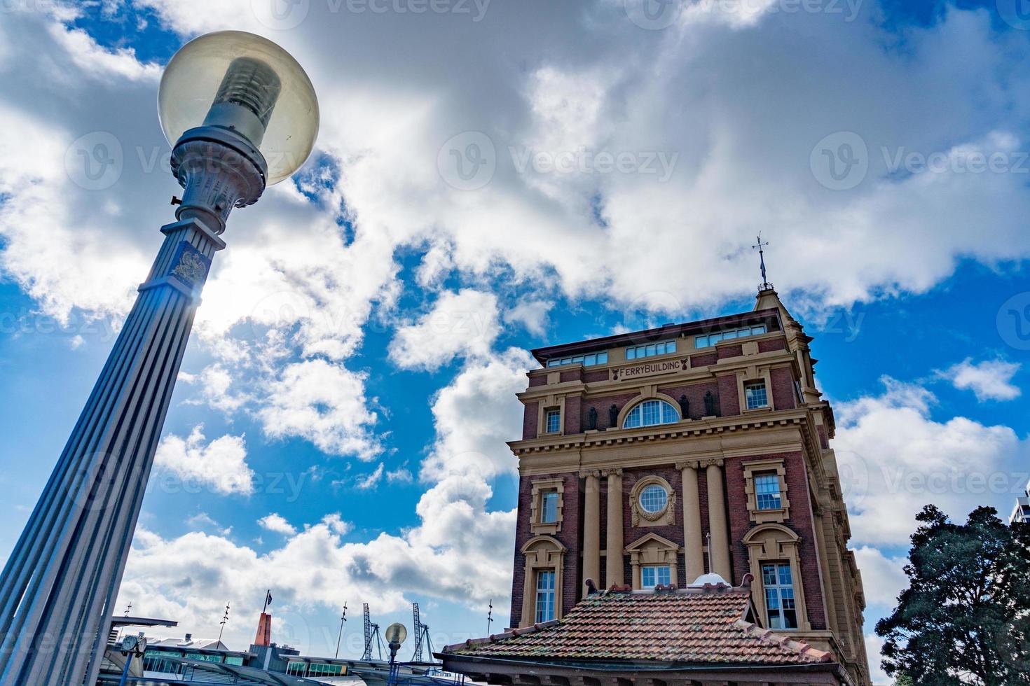 färja byggnad auckland ny zealand stadsbild se panorama foto