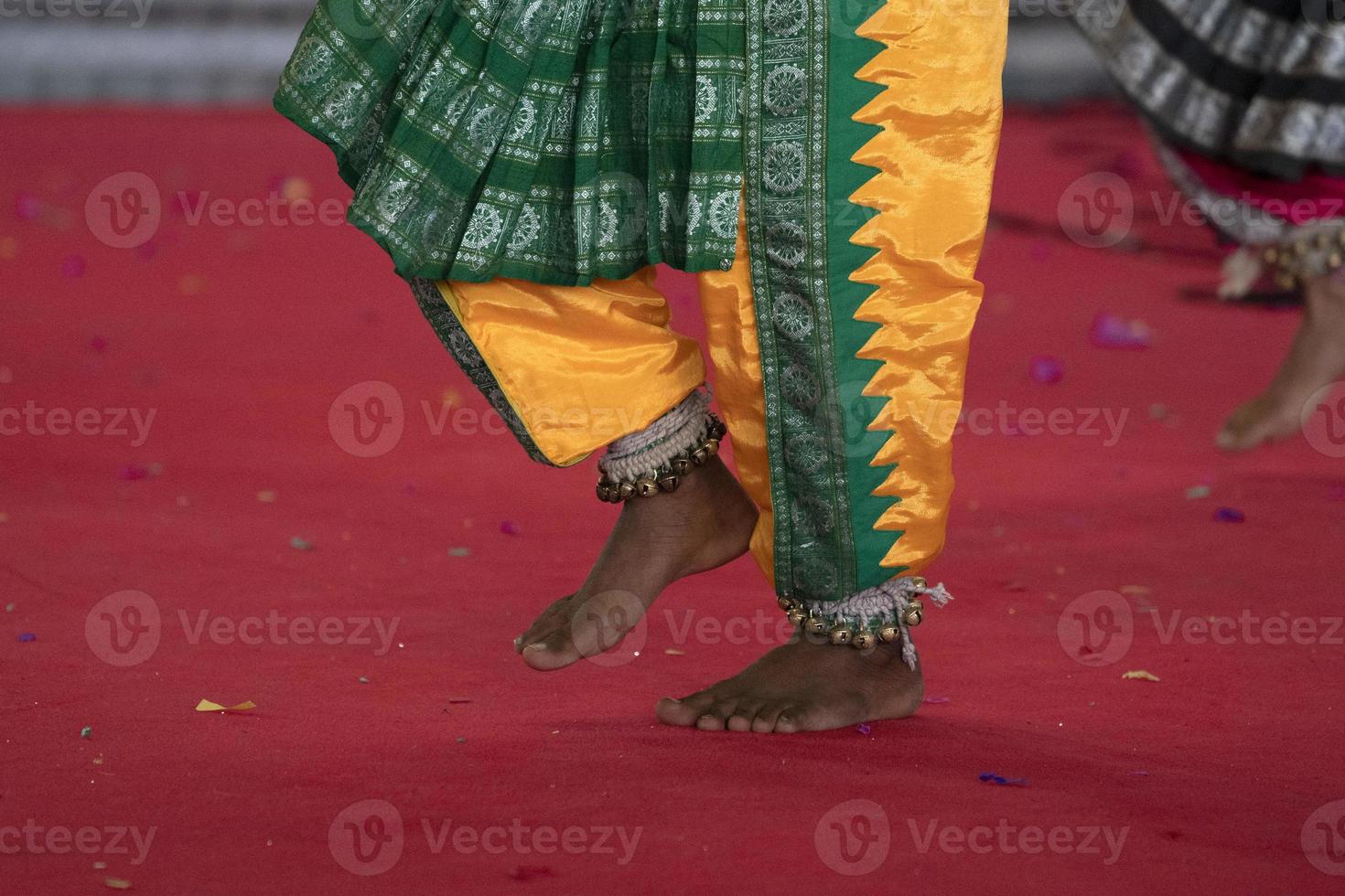 Indien traditionell dansa fot detalj foto