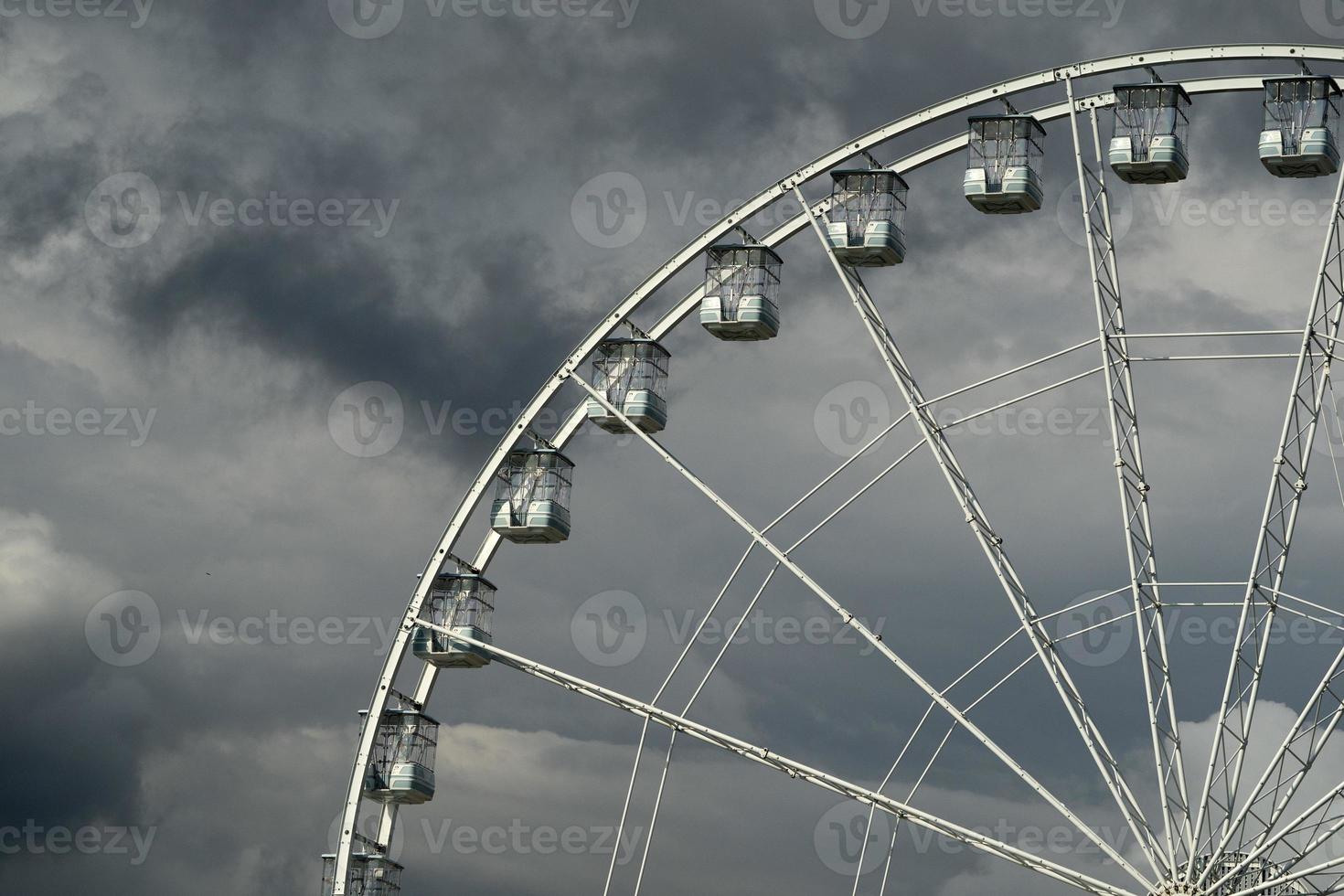 panorama- ferris stor hjul detalj foto