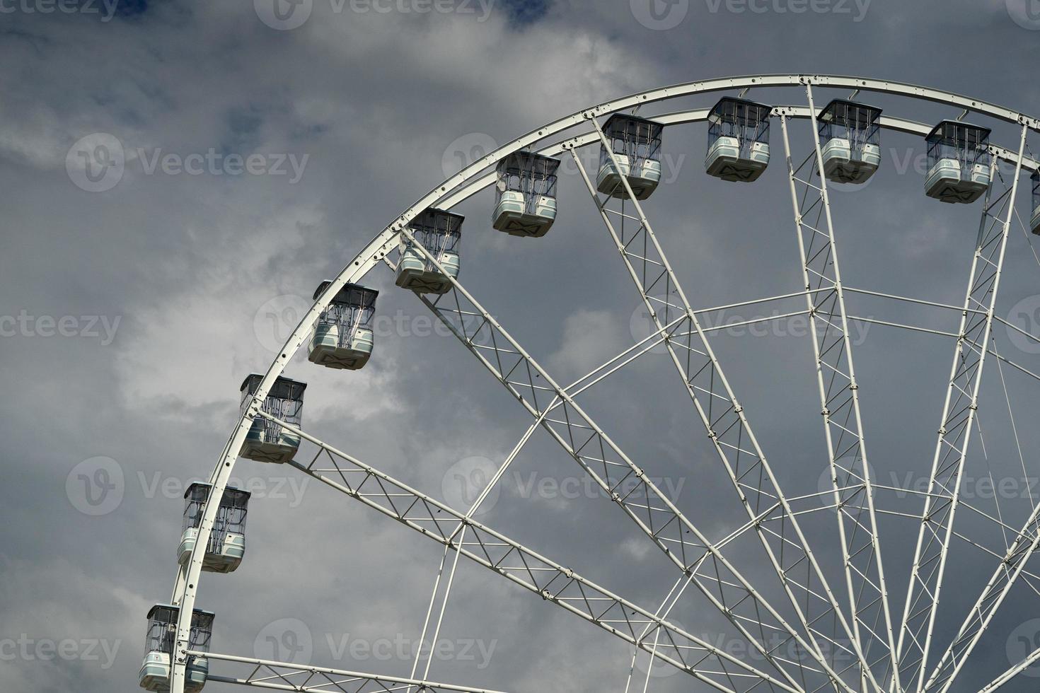 panorama- ferris stor hjul detalj foto