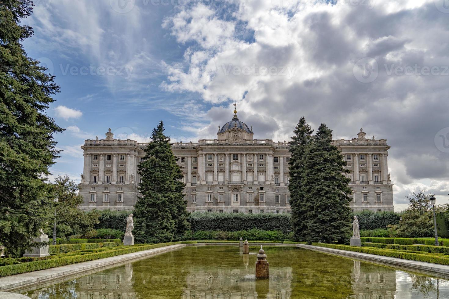madrid kunglig palats panorama foto