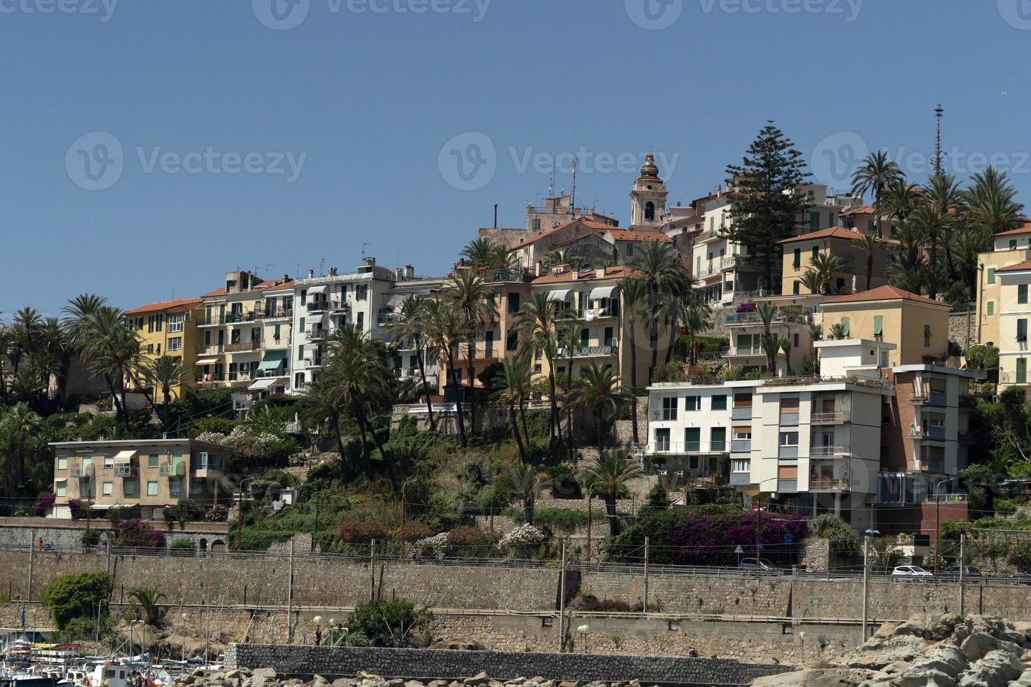 bordighera by se från de hav foto