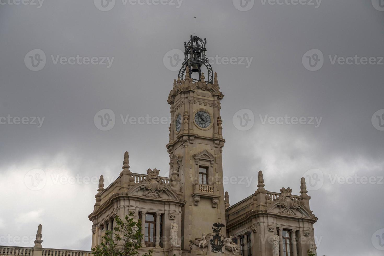 valencia historisk stad hall byggnad foto