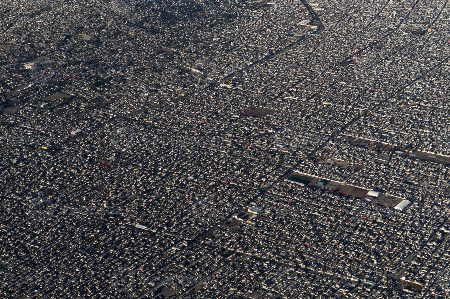 mexico stad område antenn se panorama från flygplan foto