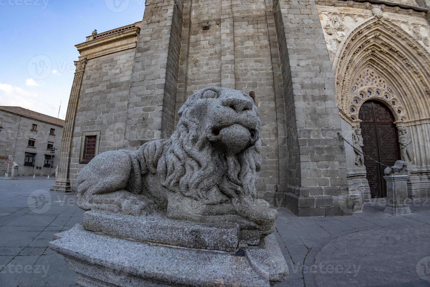 avila stad Spanien gammal väggar foto