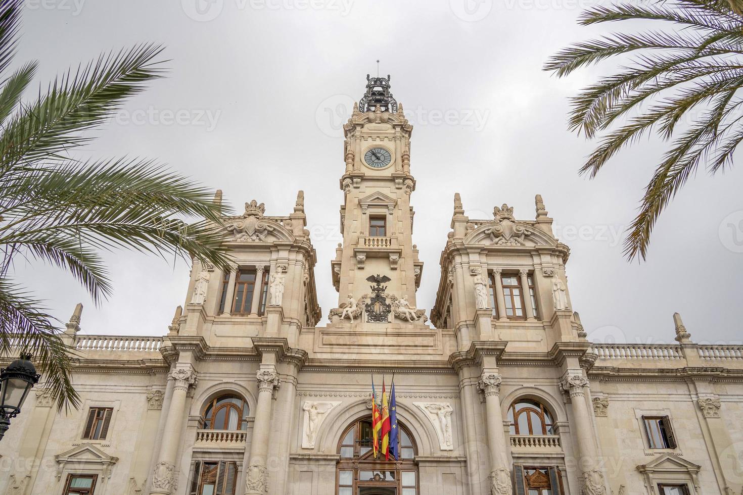 valencia historisk stad hall byggnad foto