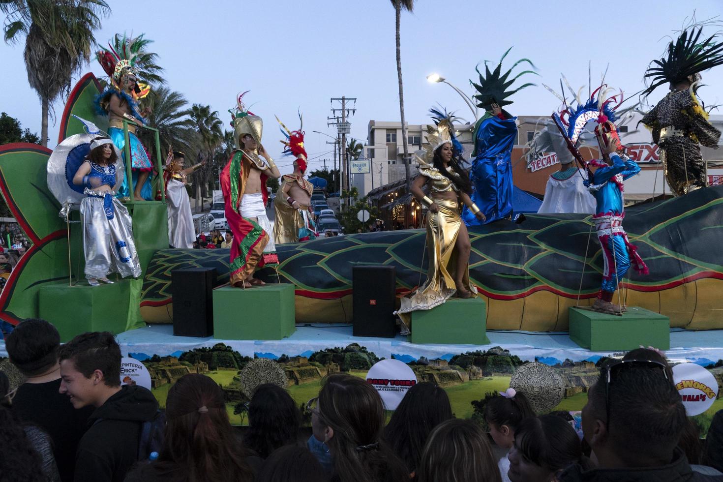 la paz, mexico - februari 22 2020 - traditionell baja kalifornien karneval foto