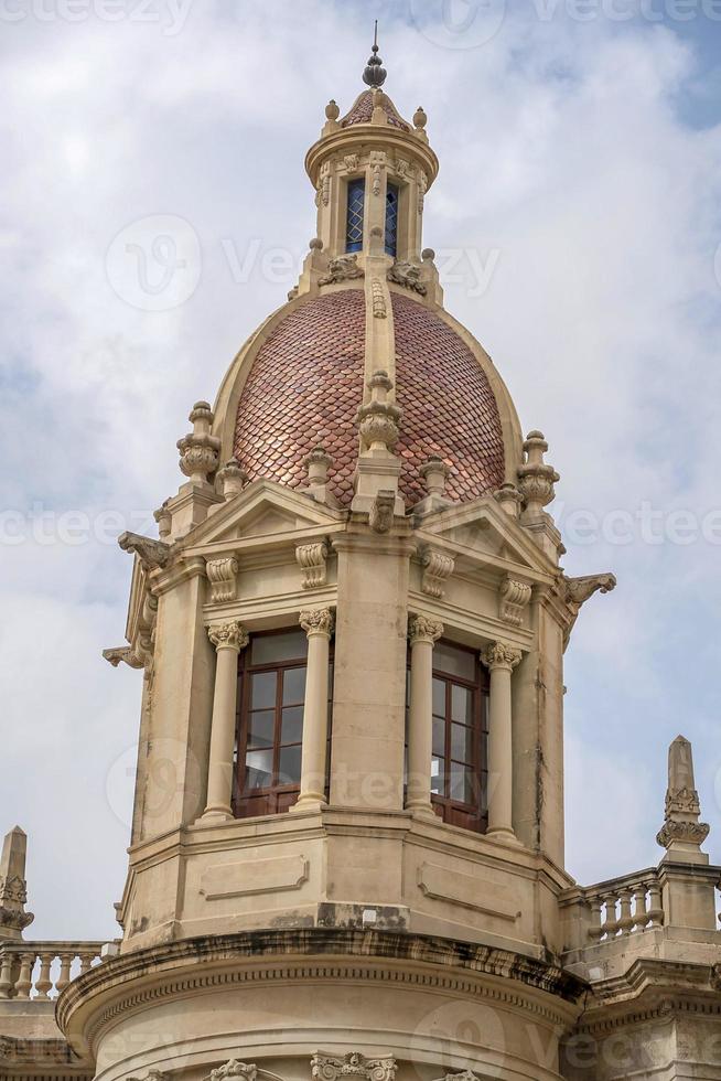 valencia historisk stad hall byggnad foto