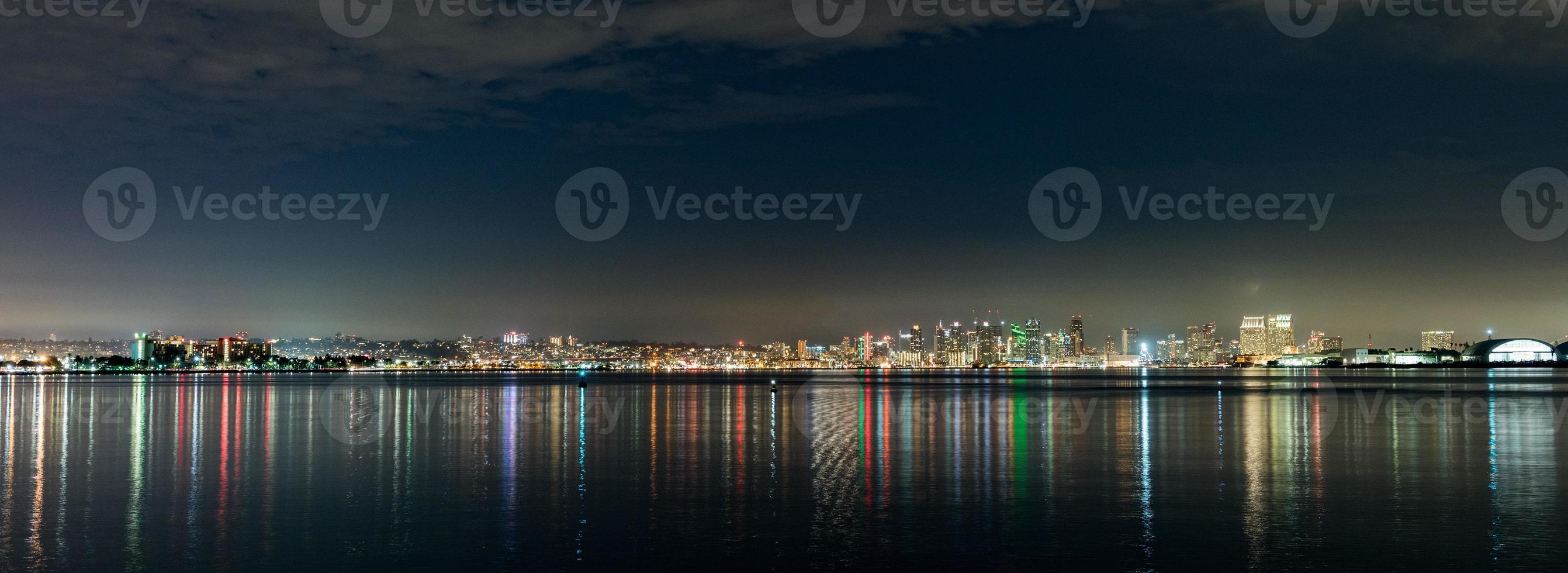 san Diego natt se stadsbild foto