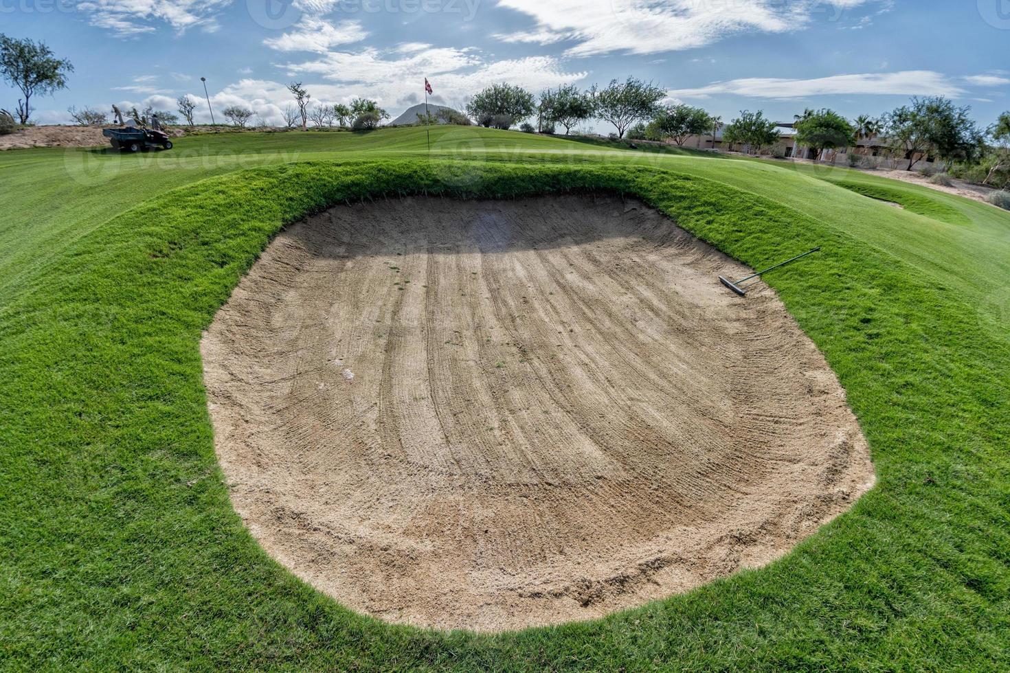 öken- golf kurs grön foto