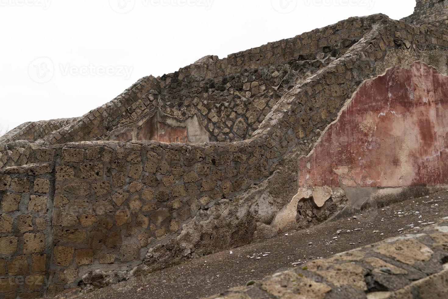 pompei ruiner hus foto