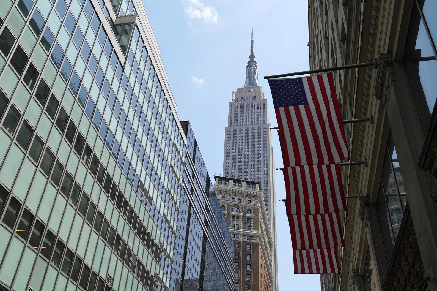 ny york, USA - Maj 25 2018 - välde stat byggnad ny york stad ny skyskrapa foto